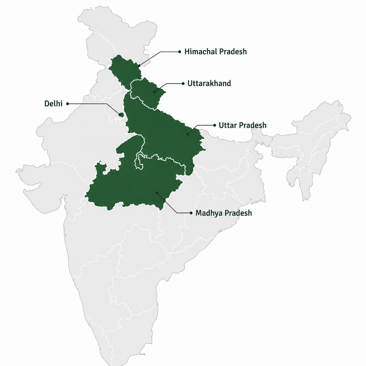 CHAD Foundation Presence Map